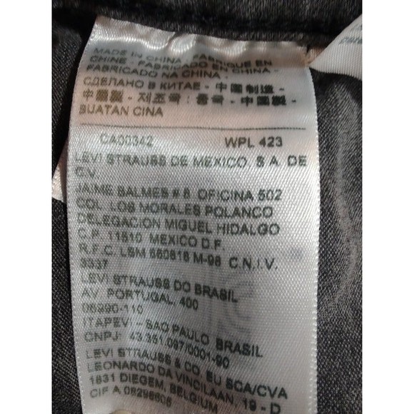Levi Strauss & Co Silver Label Mid-Rise Skinny Jeans, W32 L32 - Picture 10 of 12